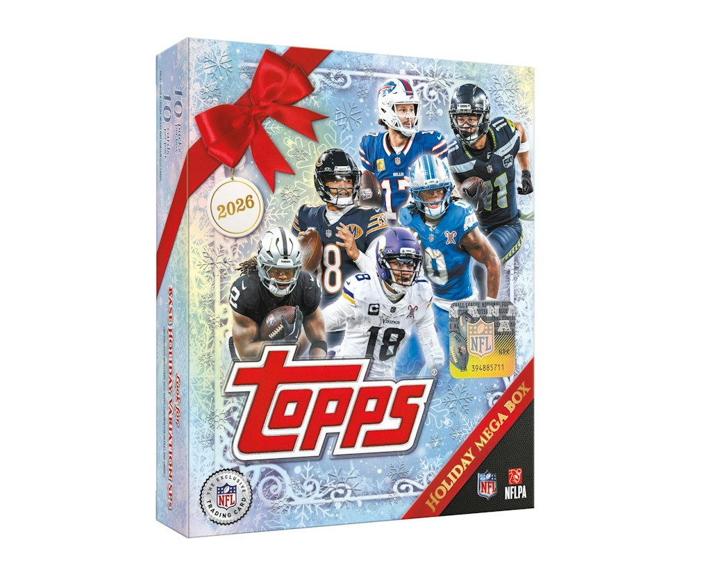 2026 Topps Holiday NFL Football Mega Box: Pre-order for $30