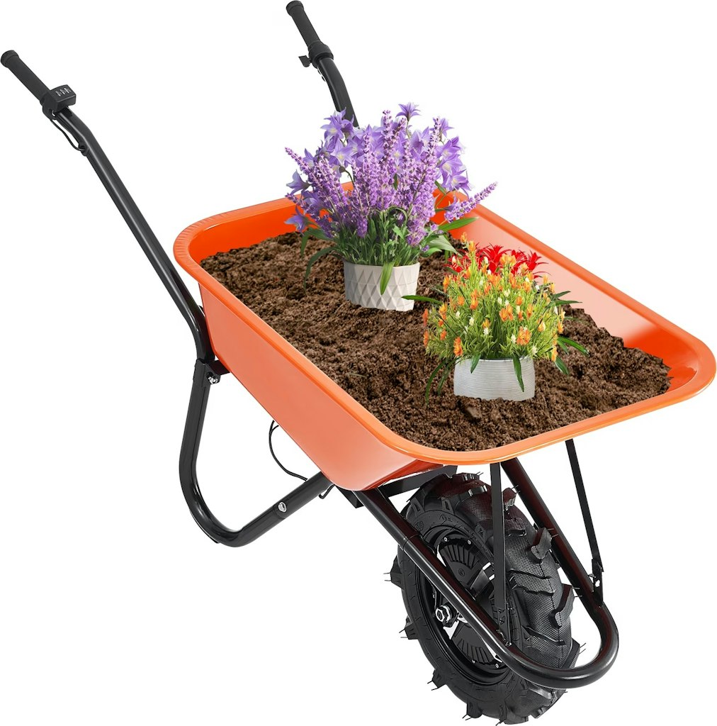 Vevor 5-Cu. Ft. Electric Wheelbarrow: $356