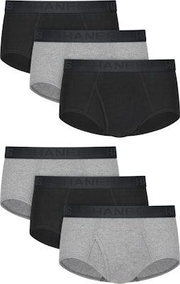 Hanes Men's Moisture-Wicking Tagless Briefs 6-Pack for $19 + free shipping w/ Prime