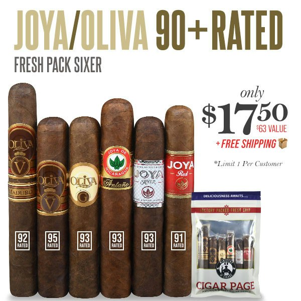 Oliva / Joya 90+Rated Fresh Pack Sixer: $17.50