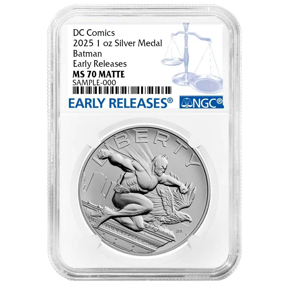 2025 1-oz Batman DC Comics Silver Medal: $209