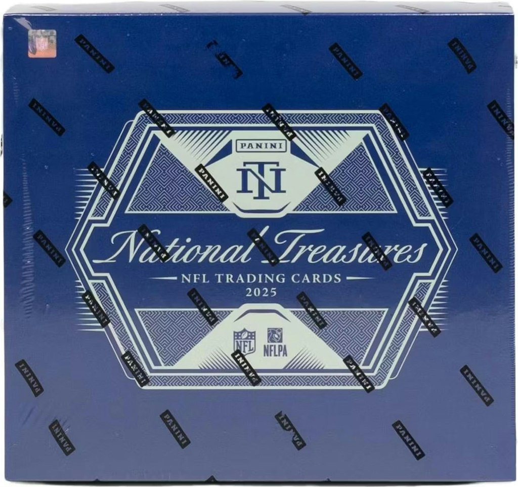 Panini 2025 National Treasures Football Hobby Trading Card Box: $3,000
