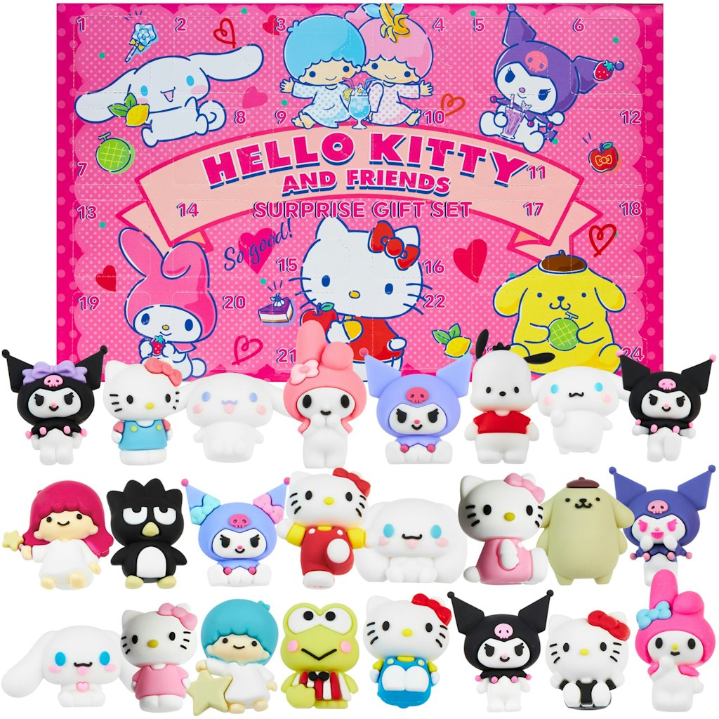 Hello Kitty & Friends Surprise Box 24-Piece 3D Collectible Figurines Set: $23