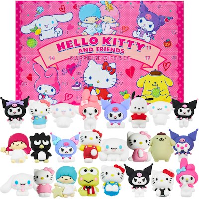Hello Kitty & Friends Surprise Box 24-Piece 3D Collectible Figurines Set for $23 + free shipping w/ Prime