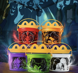 McDonald's Disney Villain Boo Buckets: Return October 20