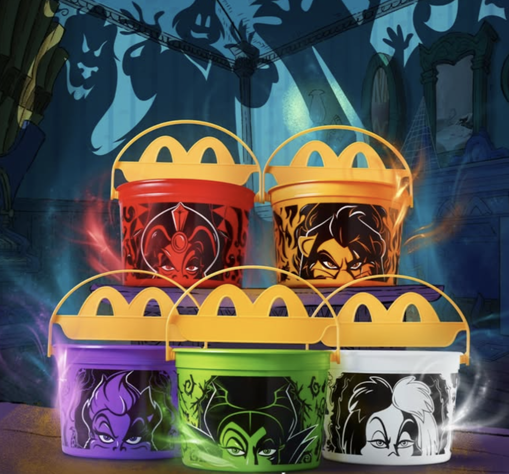 McDonald's Disney Villain Boo Buckets: Return October 20 McDonald's Disney Villain Boo Buckets: Return October 20