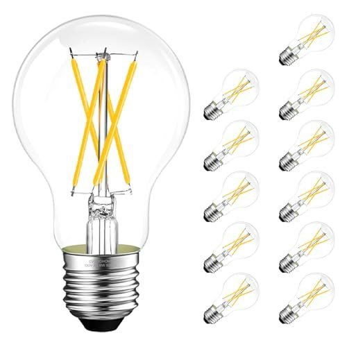 A19 E26 60W Equivalent Dimmable LED Filament Bulbs 12-Pack: $26.89 A19 E26 60W Equivalent Dimmable LED Filament Bulbs 12-Pack: $26.89