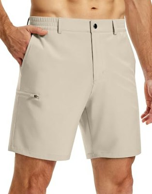 Upget Men's 7" Lightweight Stretch Casual Dress Shorts for $16 + free shipping w/ Prime