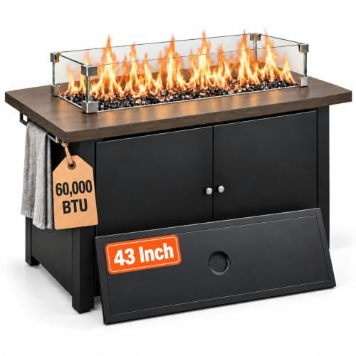 KamerOut 43" 60,000 BTU Propane Fire Pit Table: $249.99 KamerOut 43" 60,000 BTU Propane Fire Pit Table: $249.99