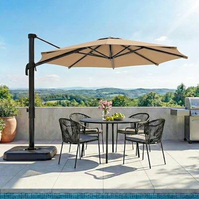 Lausaint Home 10-Foot Cantilever Patio Umbrella for $130 + free shipping