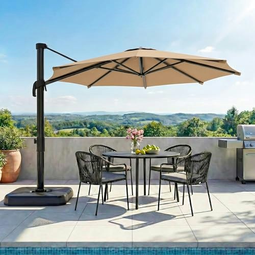 Lausaint Home 10-Foot Cantilever Patio Umbrella: $129.99 Lausaint Home 10-Foot Cantilever Patio Umbrella: $129.99