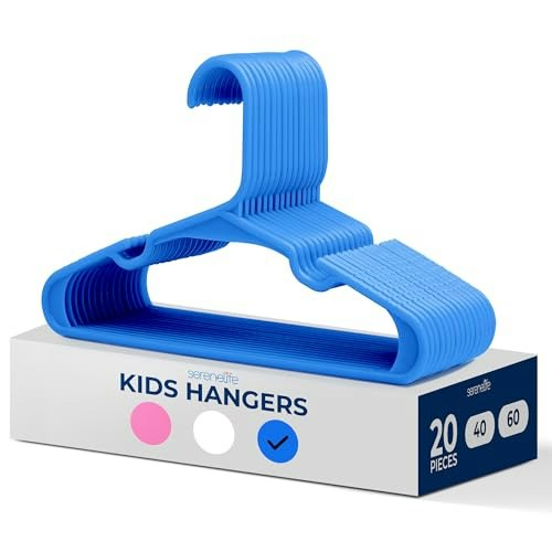 SereneLife Plastic Kids Hangers 20-Pack: $10.40 SereneLife Plastic Kids Hangers 20-Pack: $10.40