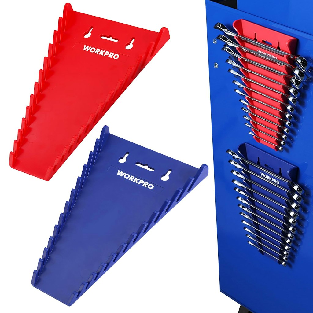 WorkPro 2-Pack Magnetic Wrench Organizer: $15 WorkPro 2-Pack Magnetic Wrench Organizer: $15