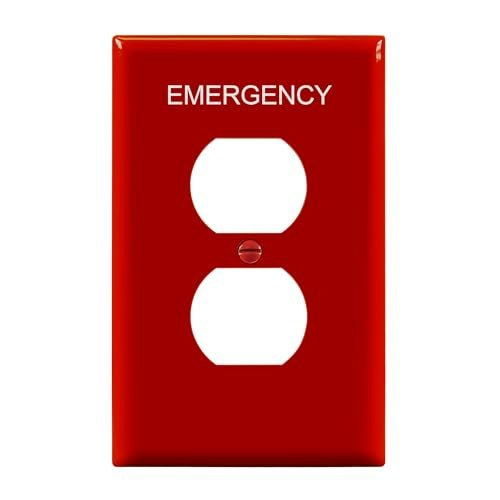 Enerlites 1-Gang Mid-Size Duplex Emergency Outlet Wall Plate: $4.84 Enerlites 1-Gang Mid-Size Duplex Emergency Outlet Wall Plate: $4.84