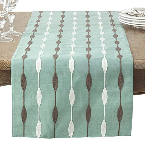 Saro Lifestyle Modern Embroidered Table Runner: $32.61 Saro Lifestyle Modern Embroidered Table Runner: $32.61