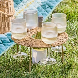 Better Homes & Gardens Rattan Wine Holder Tray for $6 + free shipping w/ $35