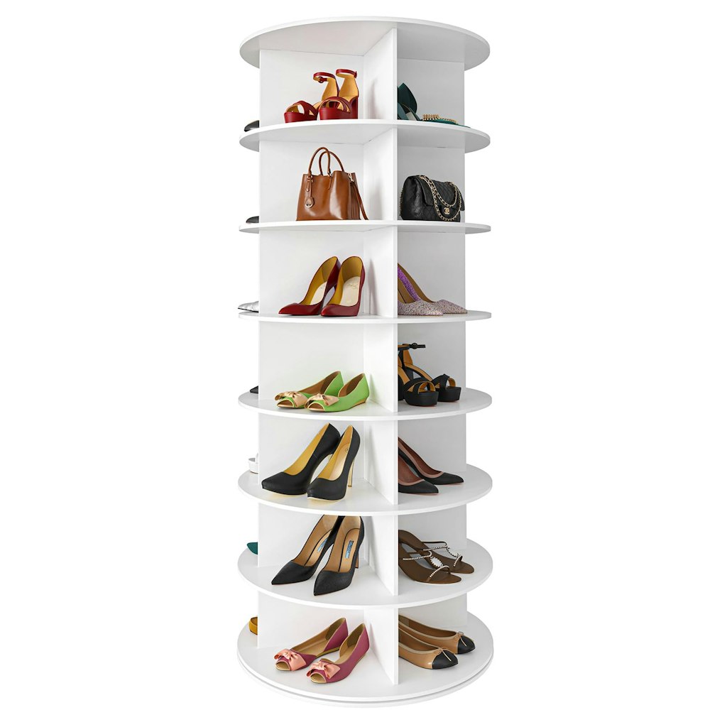 SpaceAid 7-Tier Rotating Shoe Rack Tower: $110