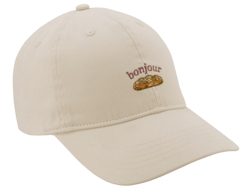 Time and Tru Bonjour 100% Cotton Baseball Hat for $2 + free shipping w/ $35