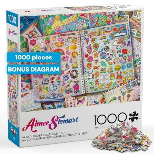 Buffalo Games Aimee Stewart My Rad Sticker Collection 1,000-Piece Puzzle: $16.56 Buffalo Games Aimee Stewart My Rad Sticker Collection 1,000-Piece Puzzle: $16.56