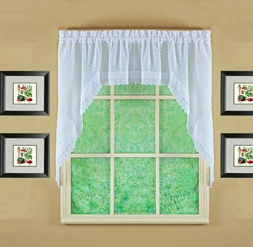 Today's Curtain Ribbon Eyelet Swag 60" x 38": $27.60 Today's Curtain Ribbon Eyelet Swag 60" x 38": $27.60