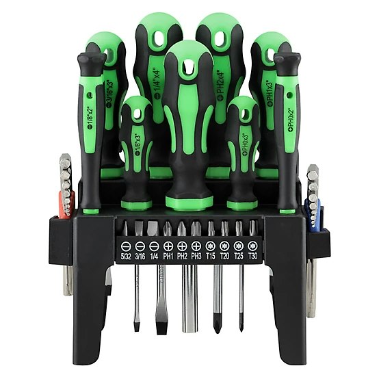 JobSmart 37-Piece SAE/Metric Screwdriver Set: $6.99