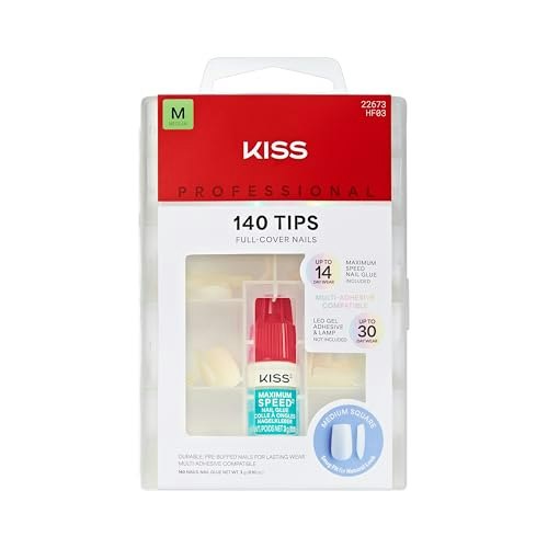 Kiss Professional Absolutes Medium Square Press-On Nails 140-Count: $11.68 Kiss Professional Absolutes Medium Square Press-On Nails 140-Count: $11.68