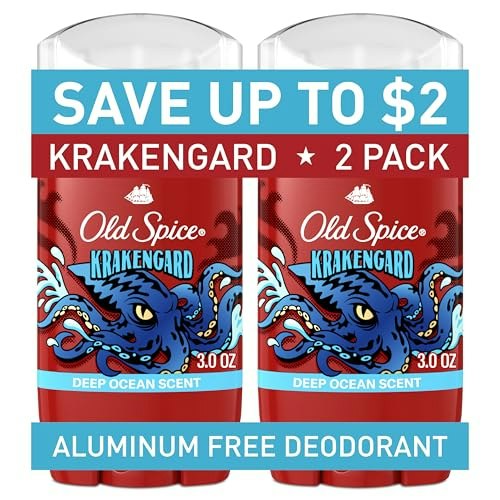 Old Spice Krakengard Aluminum-Free Deodorant 2-Pack: $12.47 Old Spice Krakengard Aluminum-Free Deodorant 2-Pack: $12.47