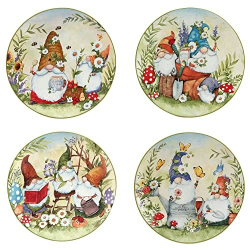 Certified International Garden Gnomes 11-Inch Dinner Plates 4-Pack: $18.94 Certified International Garden Gnomes 11-Inch Dinner Plates 4-Pack: $18.94
