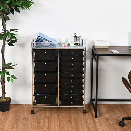 Moccha 15-Drawer Rolling Storage Cart: $90.15 Moccha 15-Drawer Rolling Storage Cart: $90.15