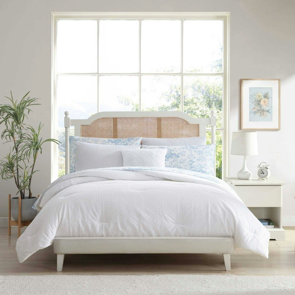 Laura Ashley Margaret 8-Piece King Microfiber Comforter Set: $159.99 Laura Ashley Margaret 8-Piece King Microfiber Comforter Set: $159.99