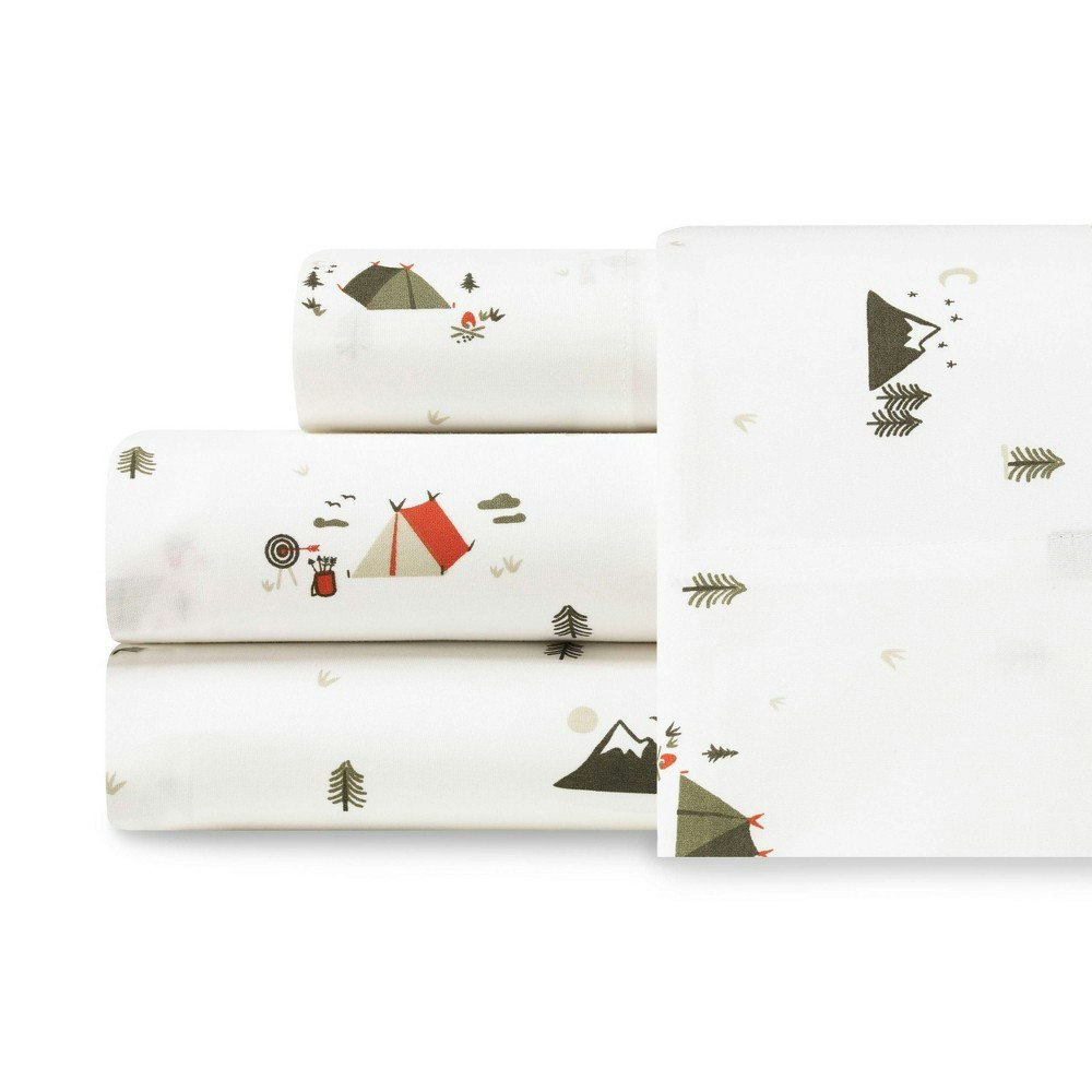 Eddie Bauer Twin Cotton Percale Sheet Set: $50.99