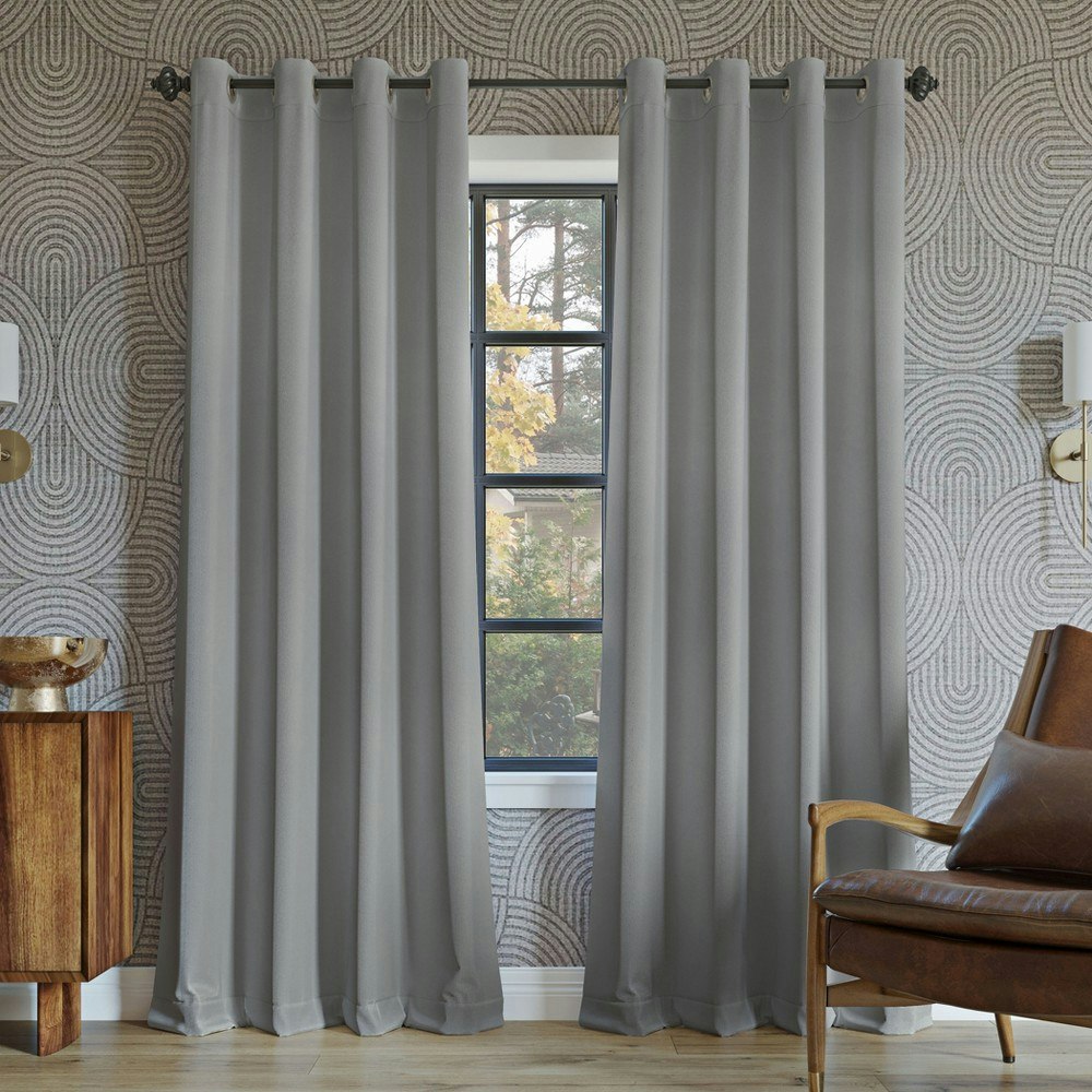 Sun Zero 52"x95" Oslo Blackout Grommet Curtain Panel: $18.39 Sun Zero 52"x95" Oslo Blackout Grommet Curtain Panel: $18.39