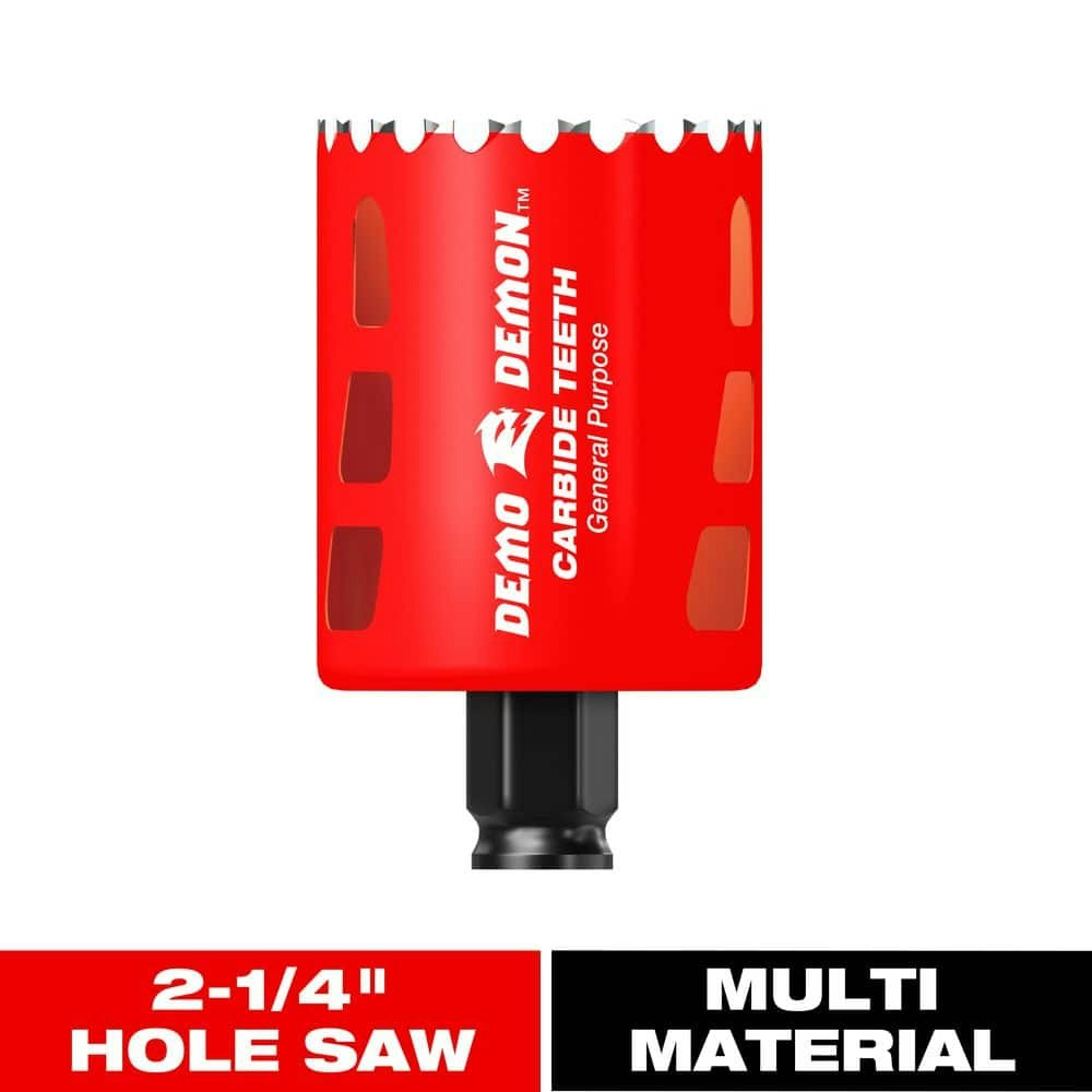 2-1/4-inch Carbide Hole Saw: $19.99 2-1/4-inch Carbide Hole Saw: $19.99
