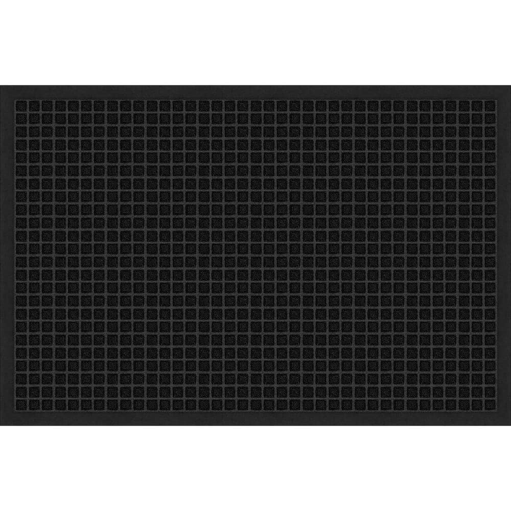 24" x 36" Embossed Squares Indoor/Outdoor Door Mat: $25.98