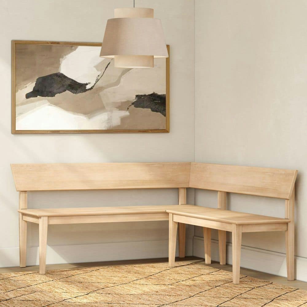 Risa 64-inch Blonde Corner Dining Bench with Back: $469.99