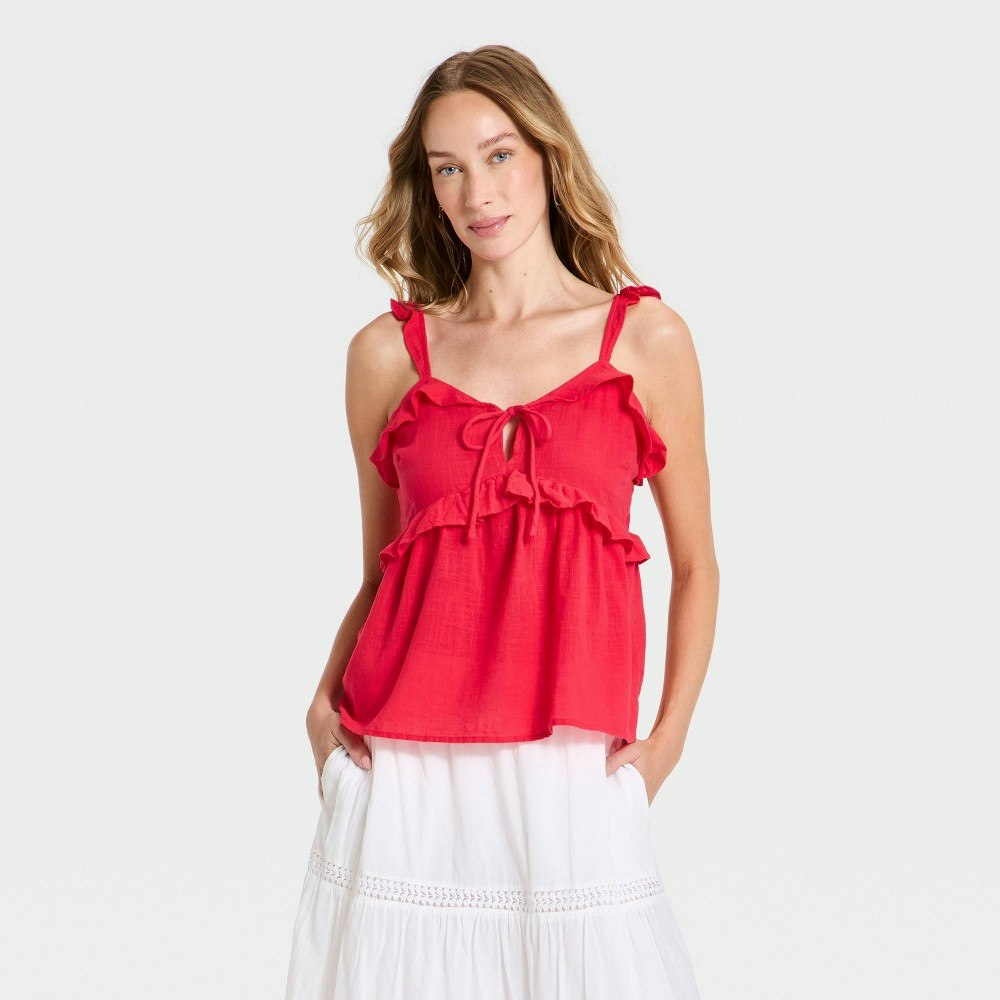Universal Thread Women's Ruffle V-Neck Cami: $15