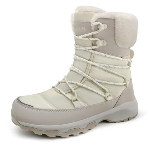 Outjet Women's Waterproof Fur-Lined Winter Snow Boots: $44.98