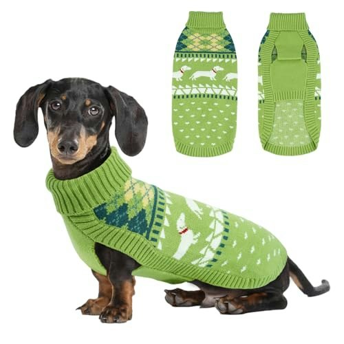 Lelepet Dachshund Turtleneck Dog Sweater: $22.94