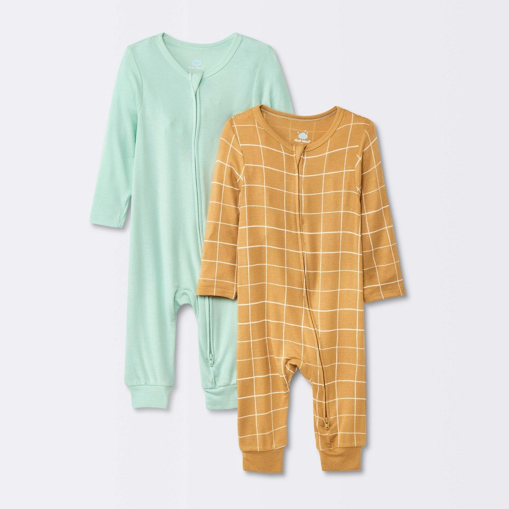 Cloud Island Baby Boys' Long Sleeve Modal Romper 2-Pack: $17 Cloud Island Baby Boys' Long Sleeve Modal Romper 2-Pack: $17