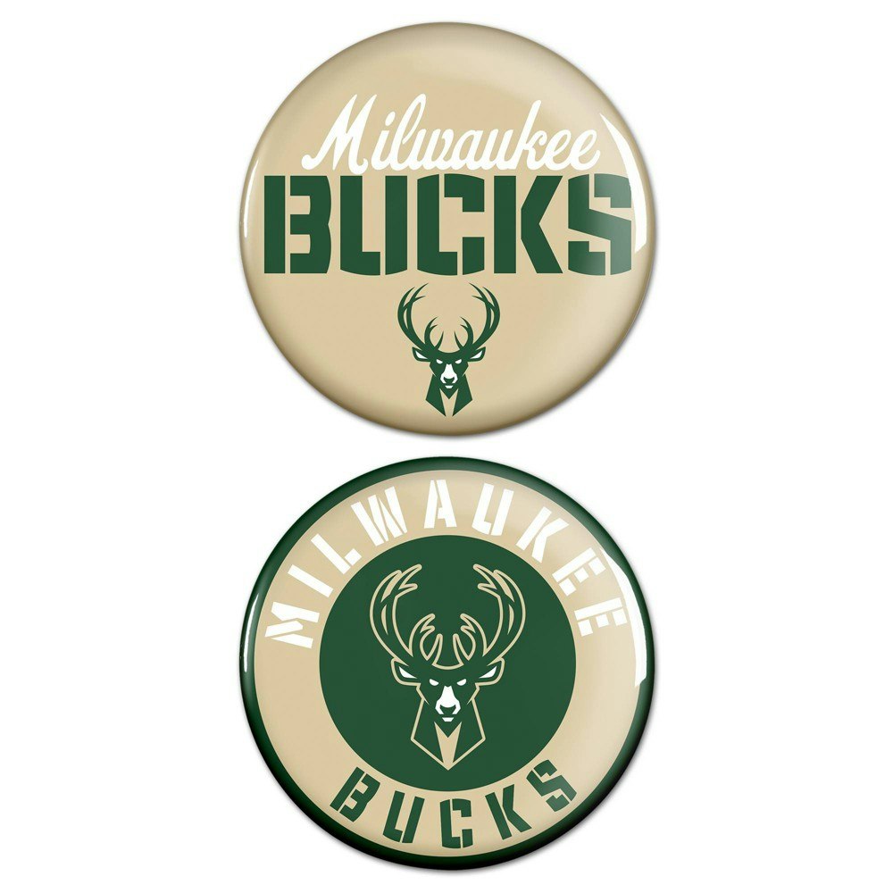 Milwaukee Bucks 2-Pack Buttons: $4.99 Milwaukee Bucks 2-Pack Buttons: $4.99