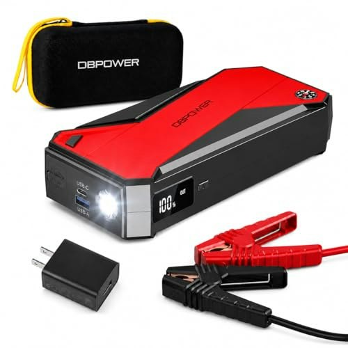 DBPOWER 3,000A 18,000mAh Portable Car Jump Starter: $47.49