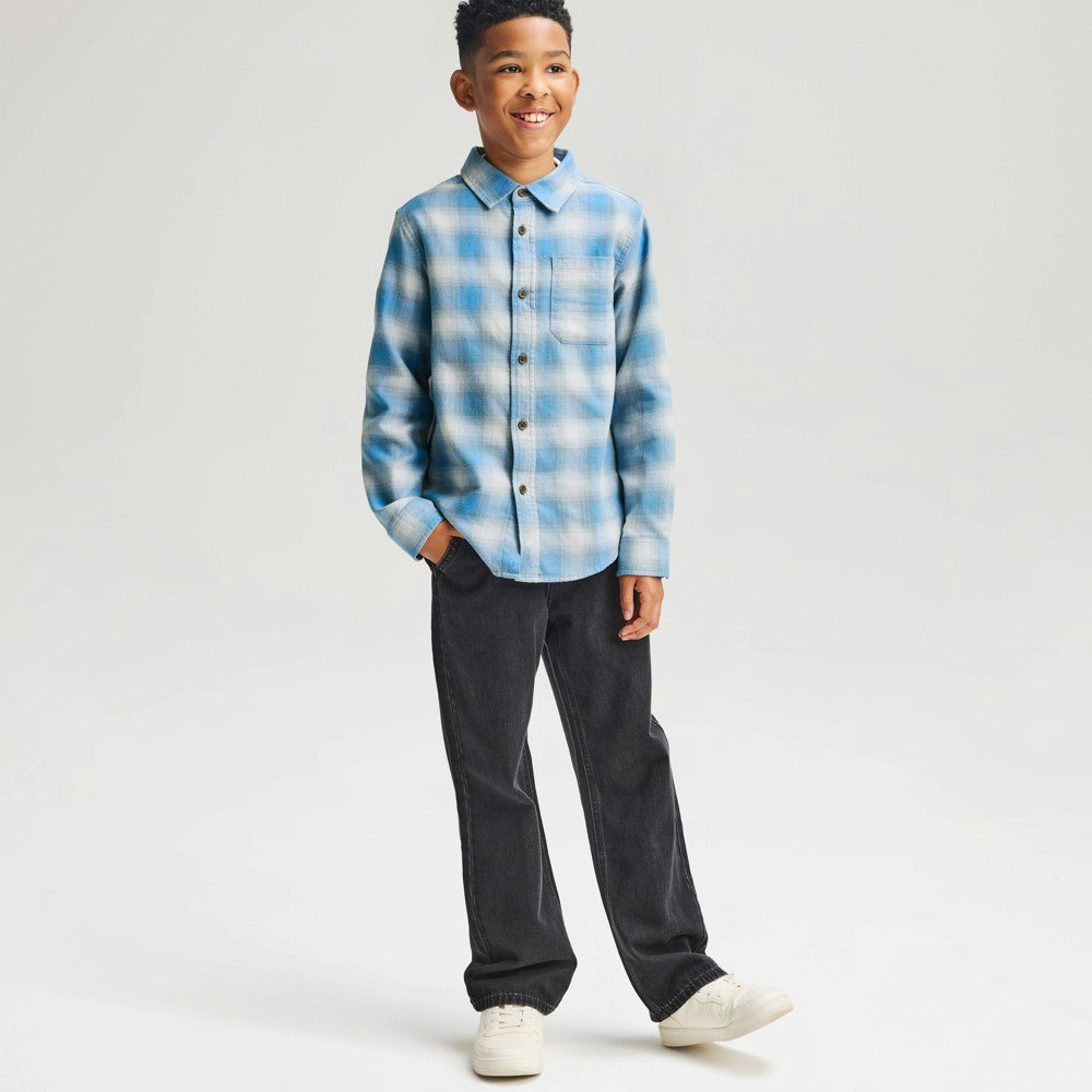 Cat & Jack Boys' Long Sleeve Cotton Plaid Flannel Shirt: $18 Cat & Jack Boys' Long Sleeve Cotton Plaid Flannel Shirt: $18