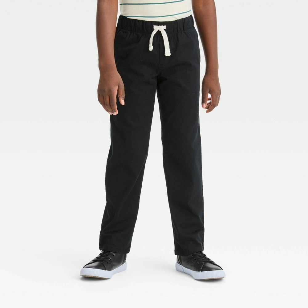 Cat & Jack Boys' Straight Fit Woven Pull-On Pants: $12 Cat & Jack Boys' Straight Fit Woven Pull-On Pants: $12