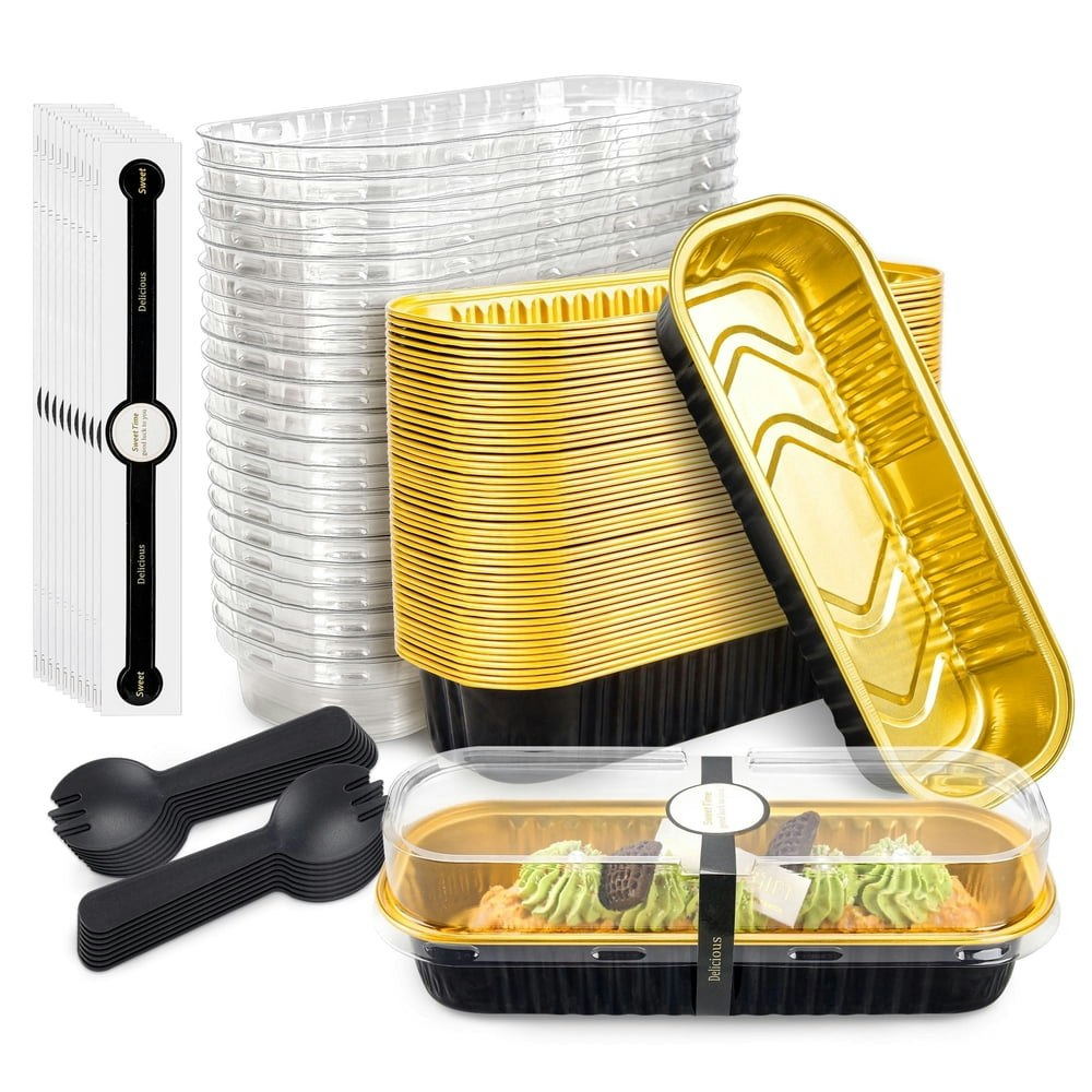 Halloween Mini Cake Pan with Lids and Spoons 50-Pack: $12.77 Halloween Mini Cake Pan with Lids and Spoons 50-Pack: $12.77