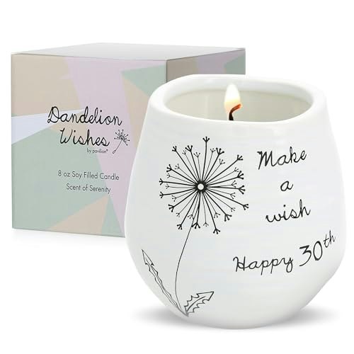 Pavilion Gift Company 8-oz. Make a Wish Happy 30th Ceramic Candle: $14.05 Pavilion Gift Company 8-oz. Make a Wish Happy 30th Ceramic Candle: $14.05