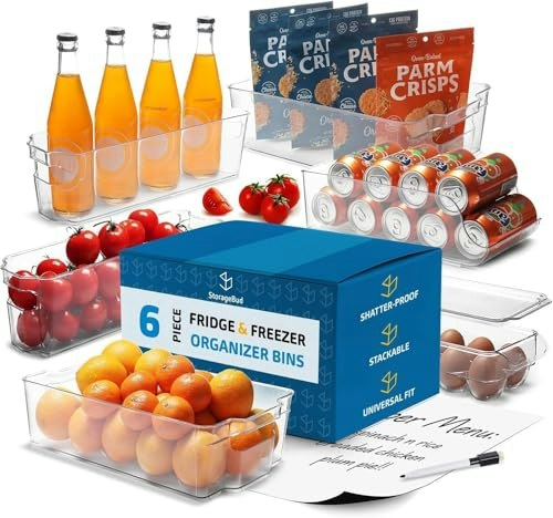 Hearth & Harbor 24-Piece Fridge Organizer Bin Set: $42.26 Hearth & Harbor 24-Piece Fridge Organizer Bin Set: $42.26