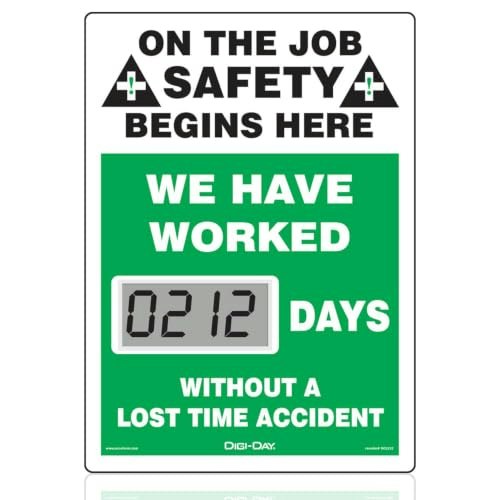 Accuform Mini Digi-Day Electronic Safety Scoreboard: $155.68 Accuform Mini Digi-Day Electronic Safety Scoreboard: $155.68