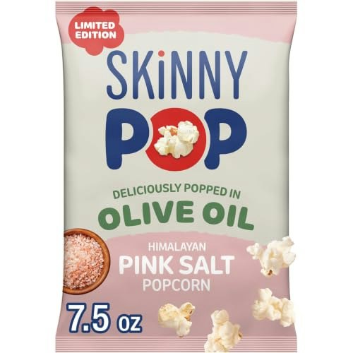 SkinnyPop Olive Oil Himalayan Pink Salt Popcorn 7.5-oz. Bag: $5.23 SkinnyPop Olive Oil Himalayan Pink Salt Popcorn 7.5-oz. Bag: $5.23