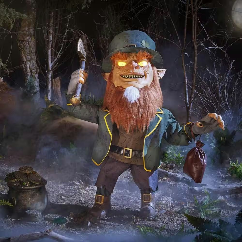 Home Accents Holiday 4.5ft Wicked Woods Animated LED Cursed Clover: $65 Home Accents Holiday 4.5ft Wicked Woods Animated LED Cursed Clover: $65