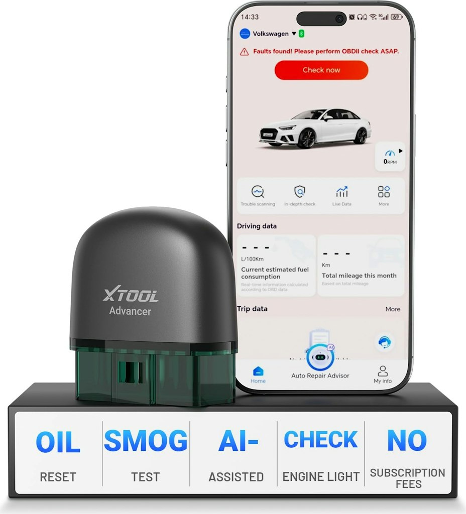 XTOOL AD20 Pro OBD2 Full System Car Diagnostic Scan Tool: $41